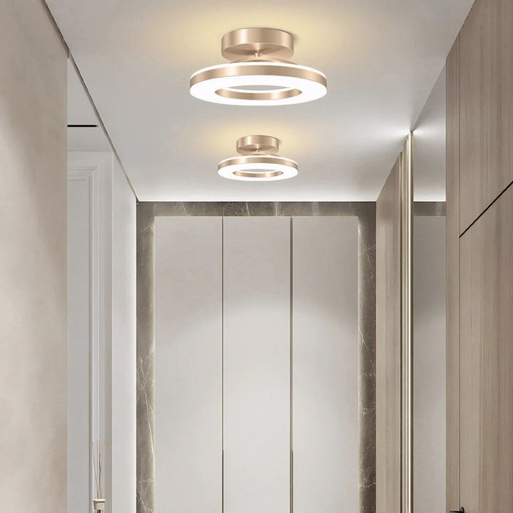 Floating Halo Semi Flush Mount Ceiling Light