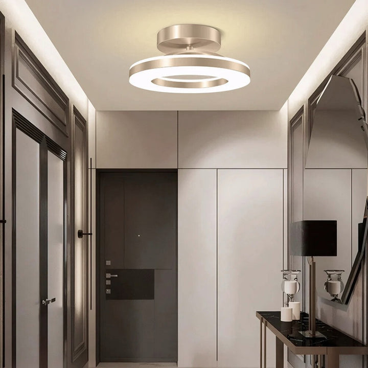 Floating Halo Semi Flush Mount Ceiling Light