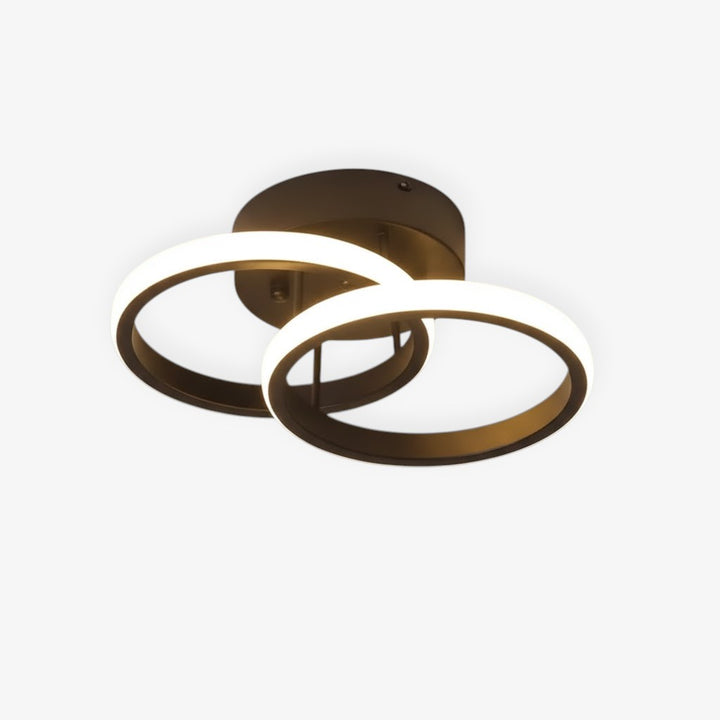Modern LED Double Ring Flush Mount Ceiling Lamp