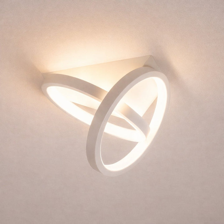 Modern LED Double Ring Flush Mount Ceiling Lamp