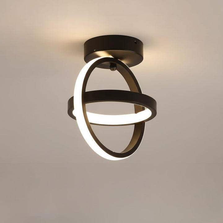 Modern LED Double Ring Flush Mount Ceiling Lamp