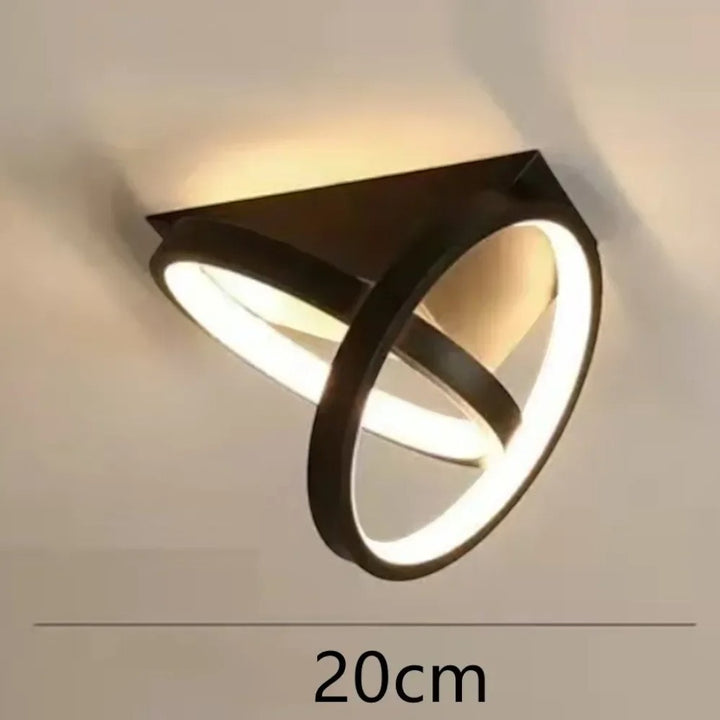Modern LED Double Ring Flush Mount Ceiling Lamp