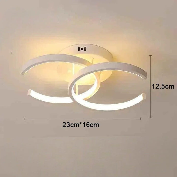 Modern LED Double Ring Flush Mount Ceiling Lamp Boldenn
