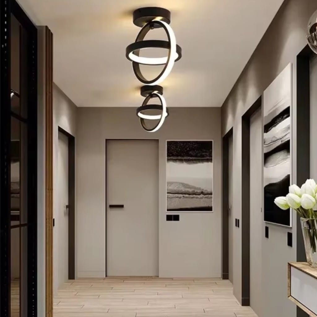 Modern LED Double Ring Flush Mount Ceiling Lamp Boldenn