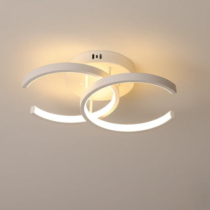 Modern LED Double Ring Flush Mount Ceiling Lamp Boldenn