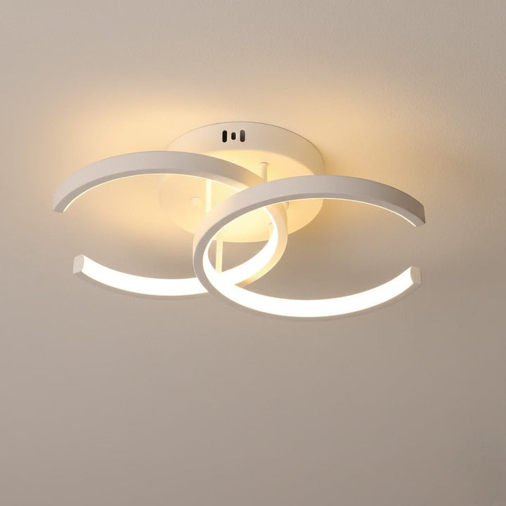 Modern LED Double Ring Flush Mount Ceiling Lamp Boldenn