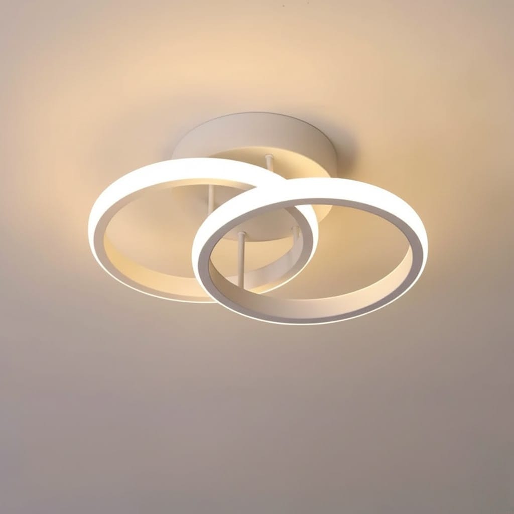 Modern LED Double Ring Flush Mount Ceiling Lamp Boldenn