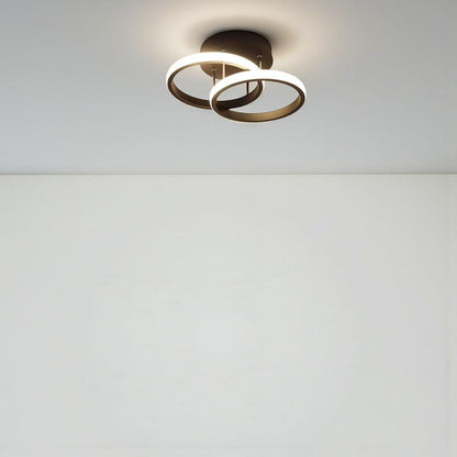 Modern LED Double Ring Flush Mount Ceiling Lamp Boldenn