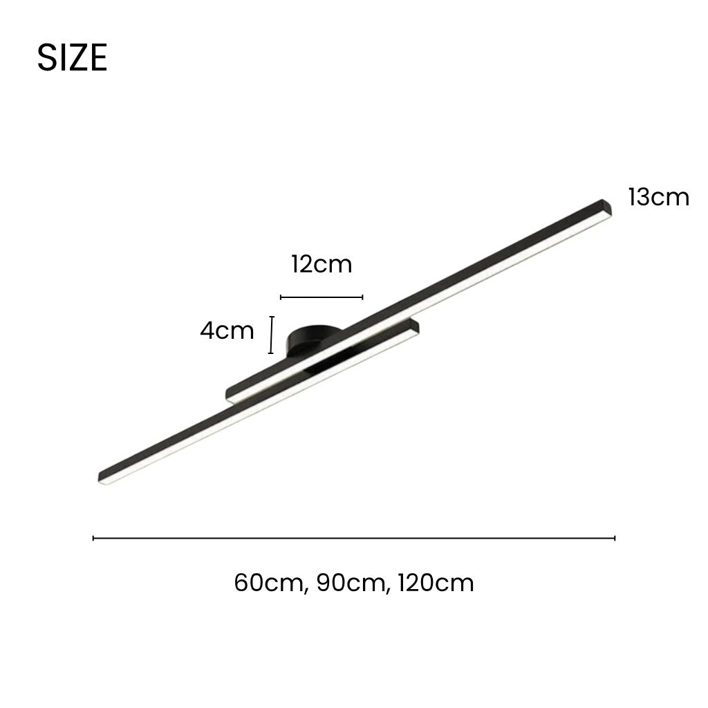 Modern Long Line Ceiling Light Fixture Flush Mount