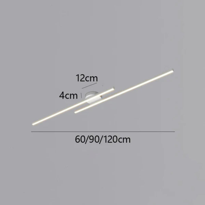 Modern Long Line Ceiling Light Fixture Flush Mount