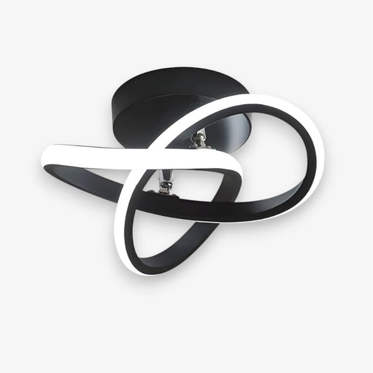 Modern Spiral Semi Flush Mount Ceiling Light Boldenn