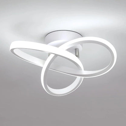 Modern Spiral Semi Flush Mount Ceiling Light Boldenn
