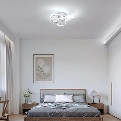 Modern Spiral Semi Flush Mount Ceiling Light Boldenn