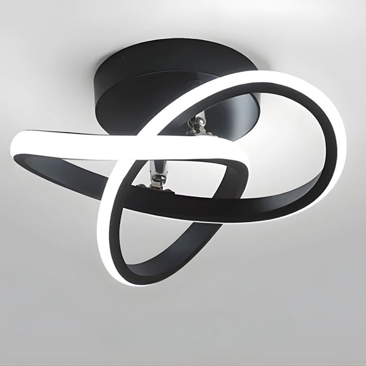 Modern Spiral Semi Flush Mount Ceiling Light Boldenn