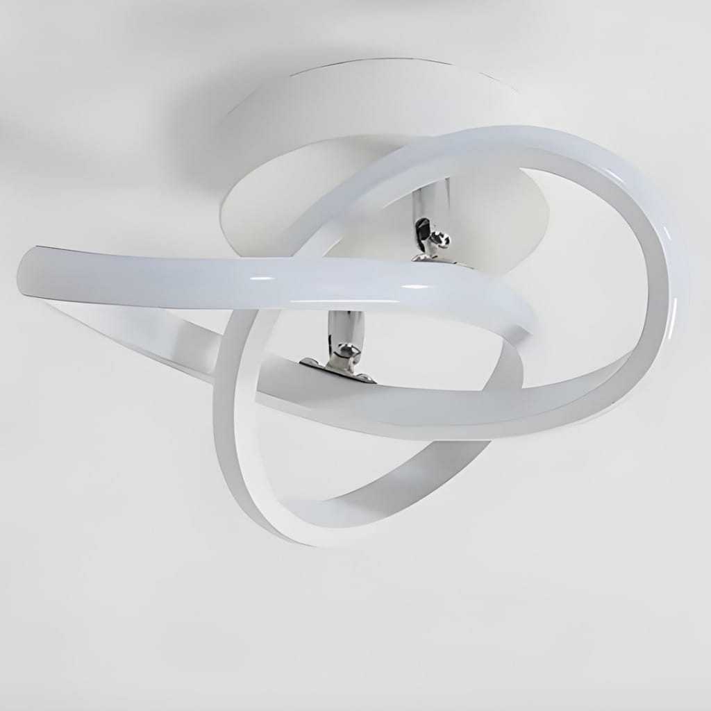 Modern Spiral Semi Flush Mount Ceiling Light Boldenn