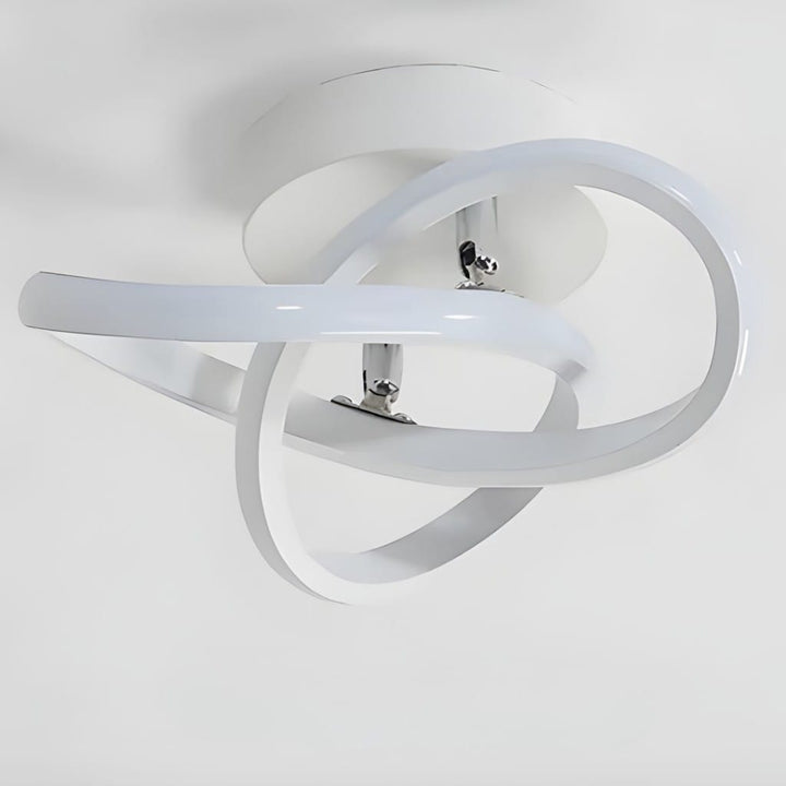 Modern Spiral Semi Flush Mount Ceiling Light Boldenn