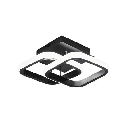 Modern Square LED Semi Flush Mount Ceiling Light Boldenn