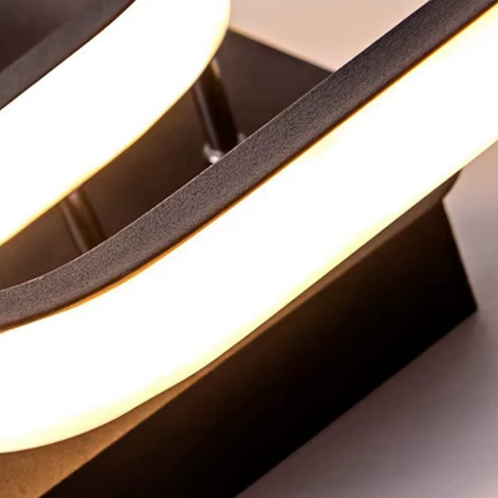 Modern Square LED Semi Flush Mount Ceiling Light Boldenn