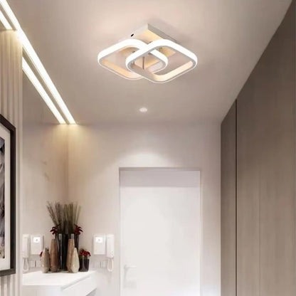 Modern Square LED Semi Flush Mount Ceiling Light Boldenn