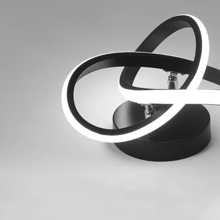 Modern Spiral Semi Flush Mount Ceiling Light