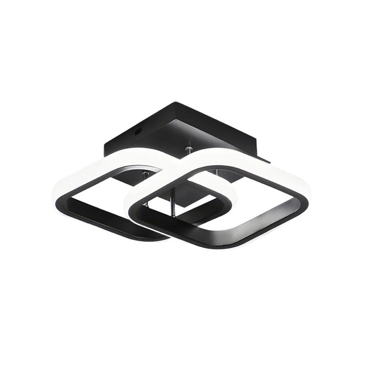 Modern Square LED Semi Flush Mount Ceiling Light