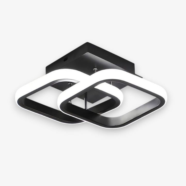 Modern Square LED Semi Flush Mount Ceiling Light