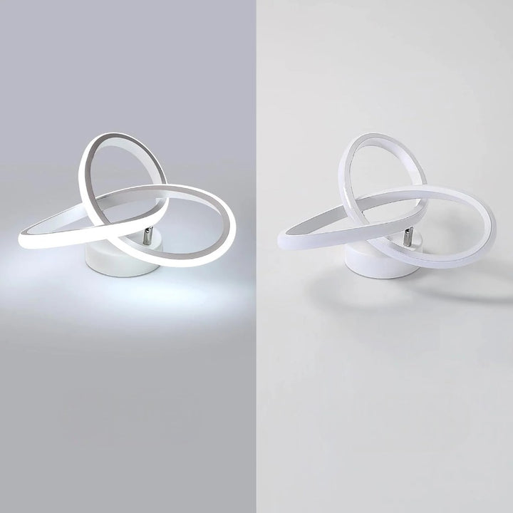 Modern Spiral Semi Flush Mount Ceiling Light