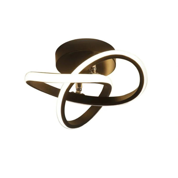 Modern Spiral Semi Flush Mount Ceiling Light