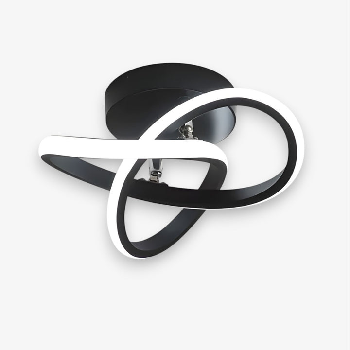 Modern Spiral Semi Flush Mount Ceiling Light