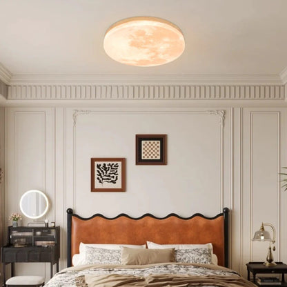 Moon LED Ceiling Light with Wooden Frame Boldenn