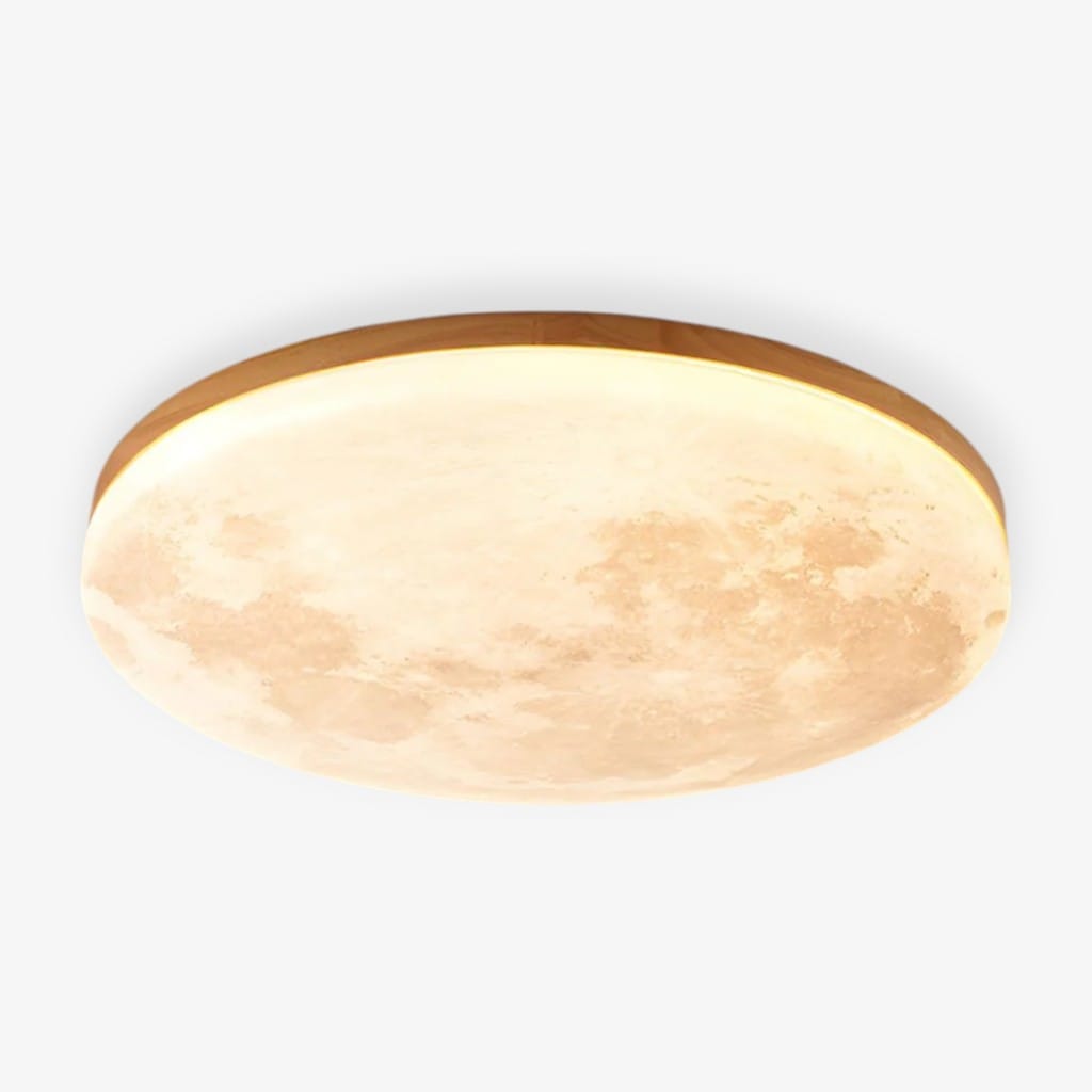 Moon LED Ceiling Light with Wooden Frame Boldenn