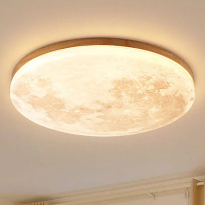 Moon LED Ceiling Light with Wooden Frame Boldenn