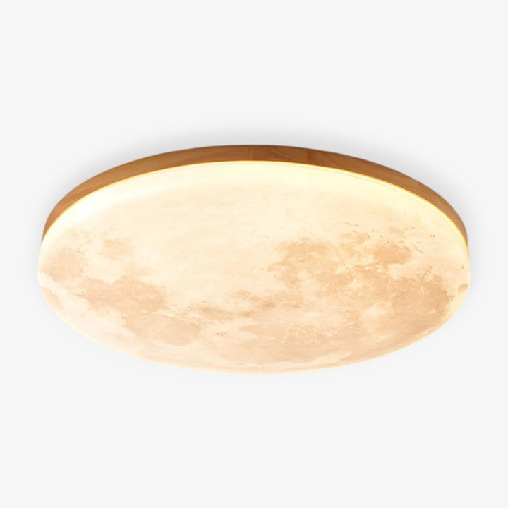 Moon LED Ceiling Light with Wooden Frame