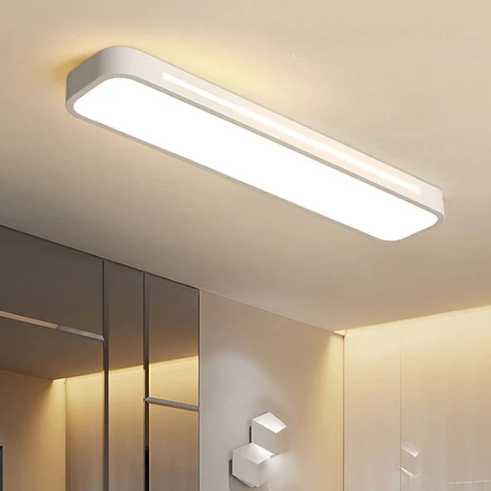 Modern Long Strip Flush Mount Ceiling Light Fixture