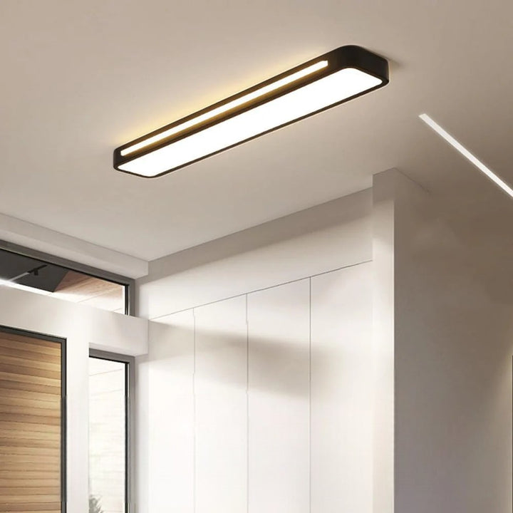 Modern Long Strip Flush Mount Ceiling Light Fixture