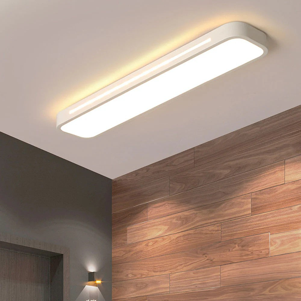 Modern Long Strip Flush Mount Ceiling Light Fixture