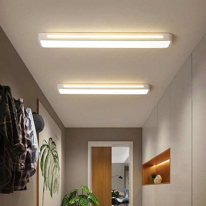 Modern Long Strip Flush Mount Ceiling Light Fixture