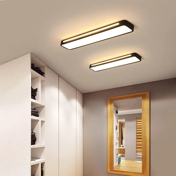 Modern Long Strip Flush Mount Ceiling Light Fixture