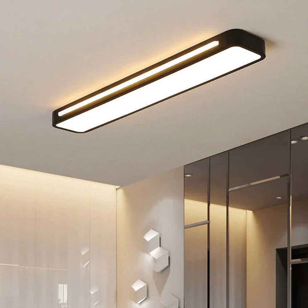 Modern Long Strip Flush Mount Ceiling Light Fixture