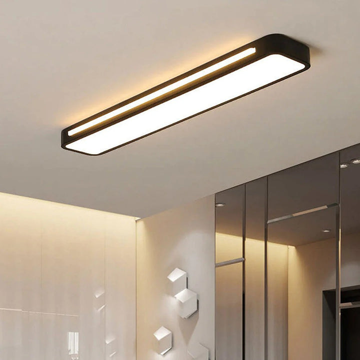 Modern Long Strip Flush Mount Ceiling Light Fixture