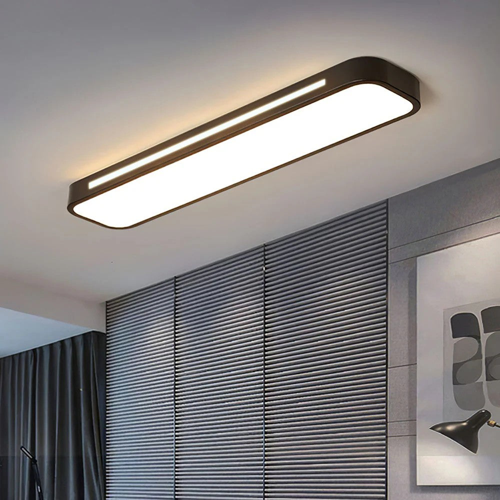 Modern Long Strip Flush Mount Ceiling Light Fixture