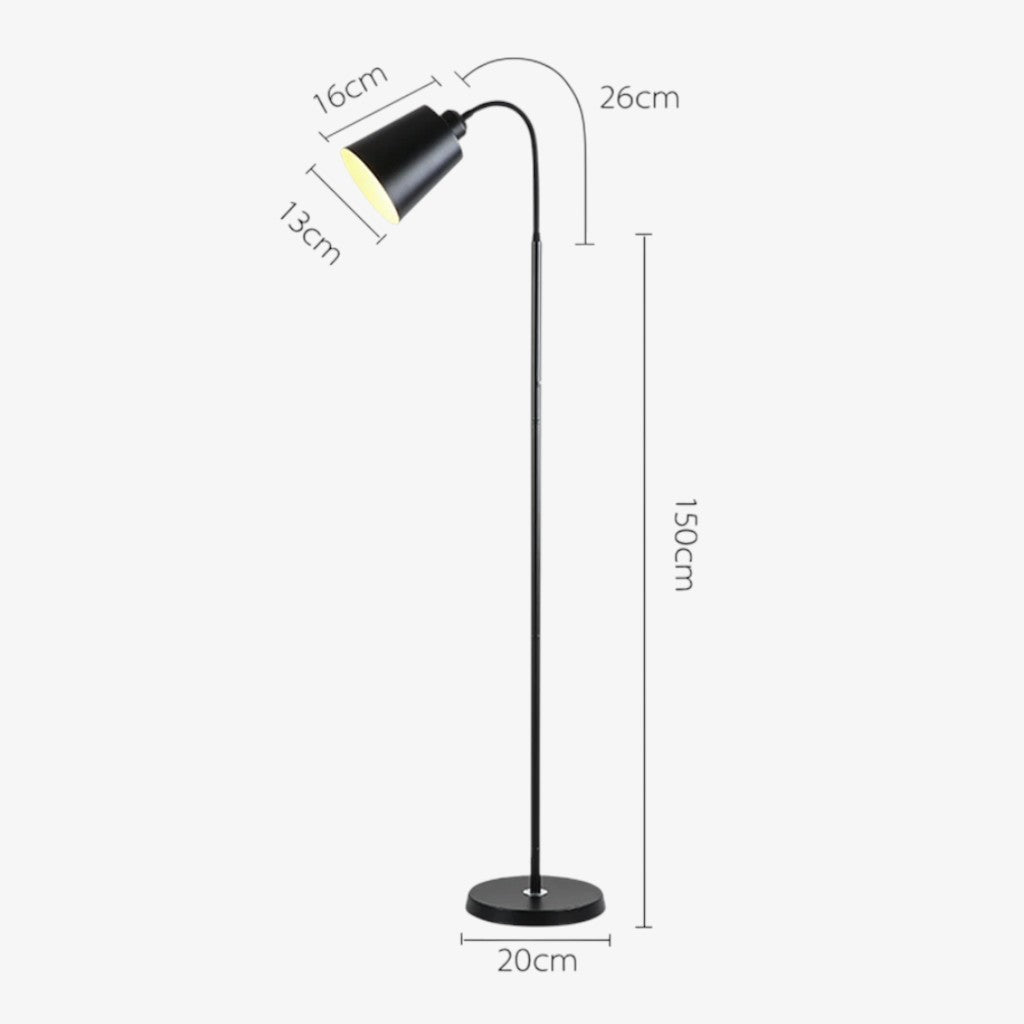 Nordic Adjustable Gooseneck Floor Lamp