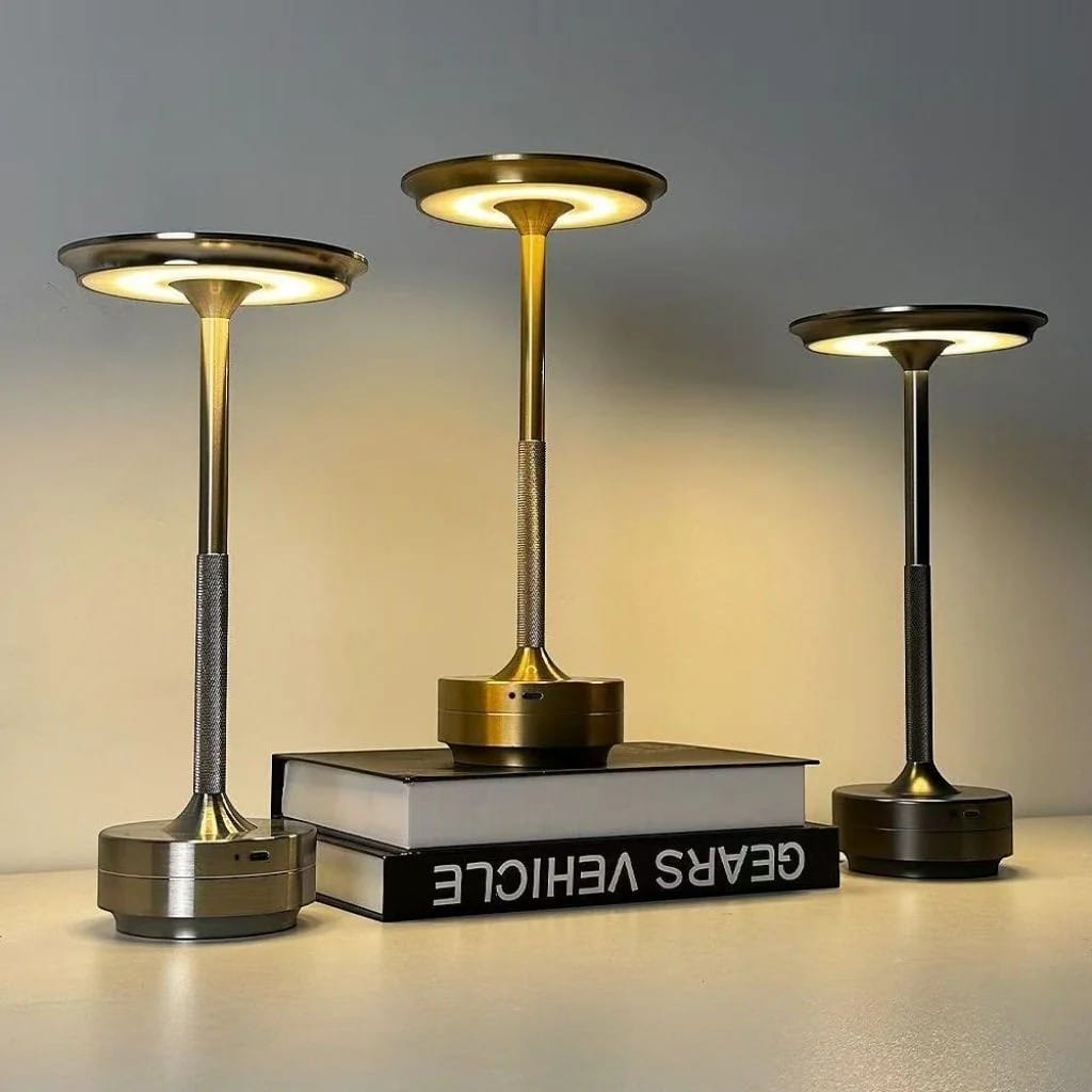 Nordic Cordless Battery Table Lamp with Dimmable Touch Boldenn