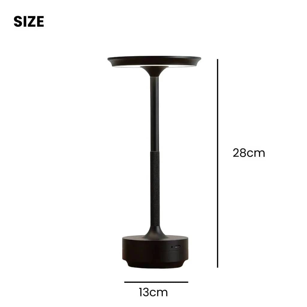 Nordic Cordless Battery Table Lamp with Dimmable Touch Boldenn