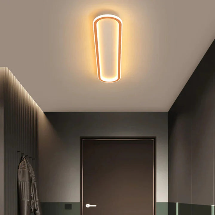 Modern Long Oval LED Flush Mount Ceiling Light