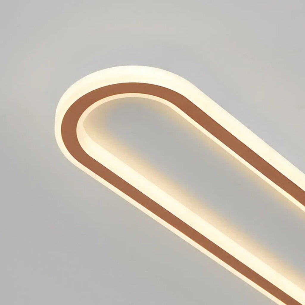 Modern Long Oval LED Flush Mount Ceiling Light