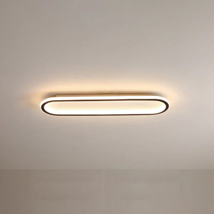 Modern Long Oval LED Flush Mount Ceiling Light