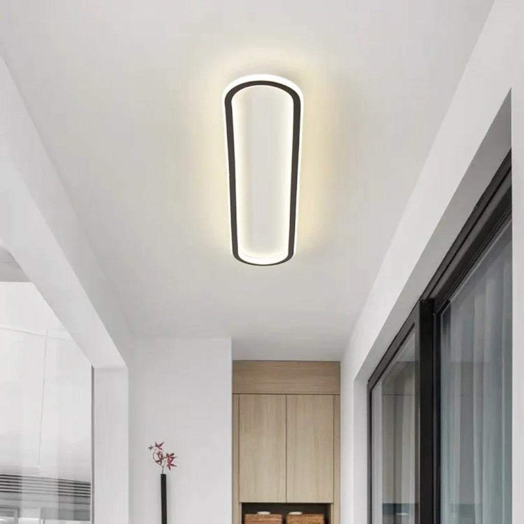 Modern Long Oval LED Flush Mount Ceiling Light