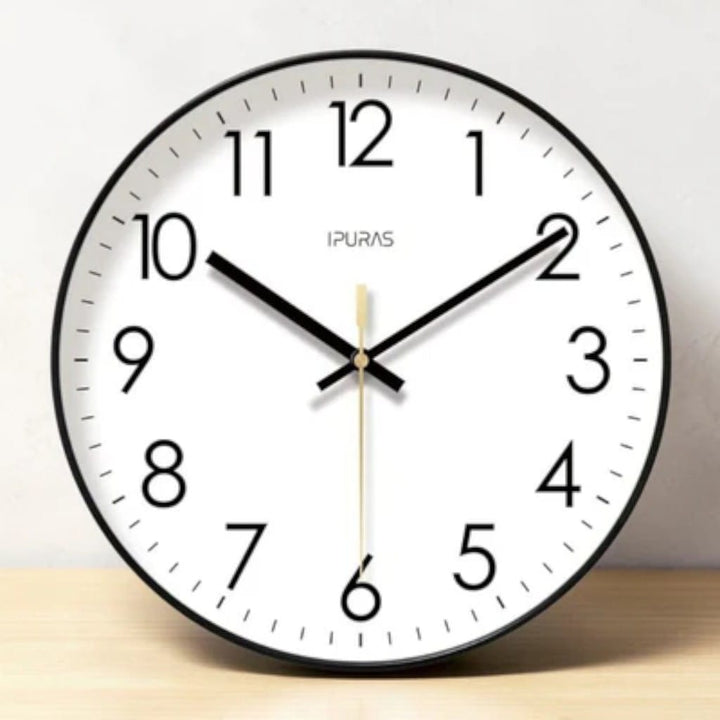 Nordic Minimalist Silent Wall Clock – Quartz Movement Boldenn