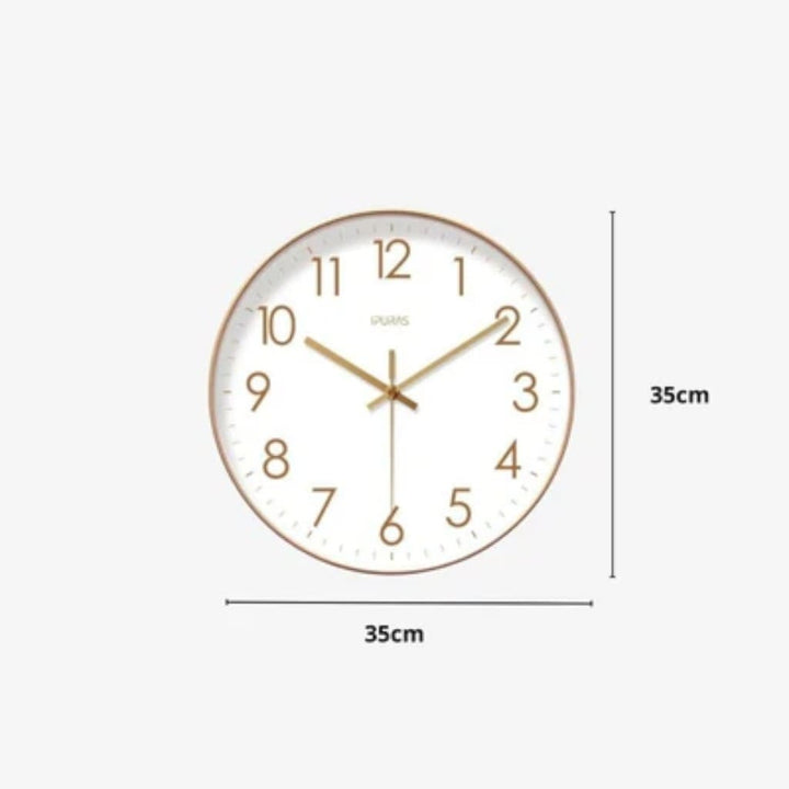 Nordic Minimalist Silent Wall Clock – Quartz Movement Boldenn